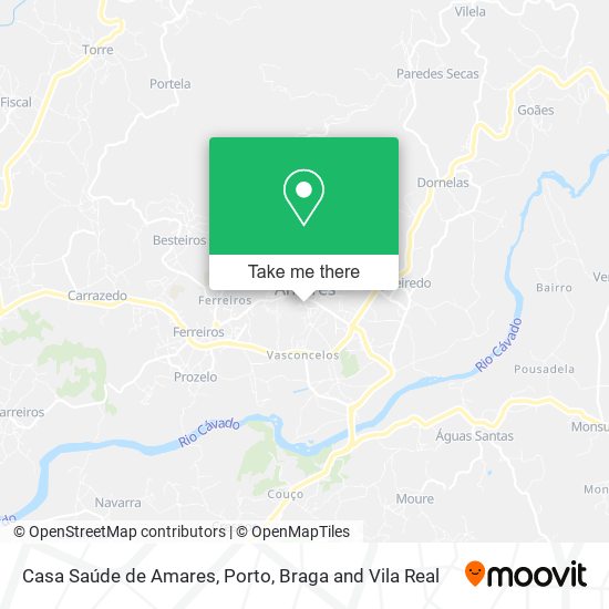 Casa Saúde de Amares map