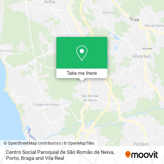 Centro Social Paroquial de São Romão de Neiva map