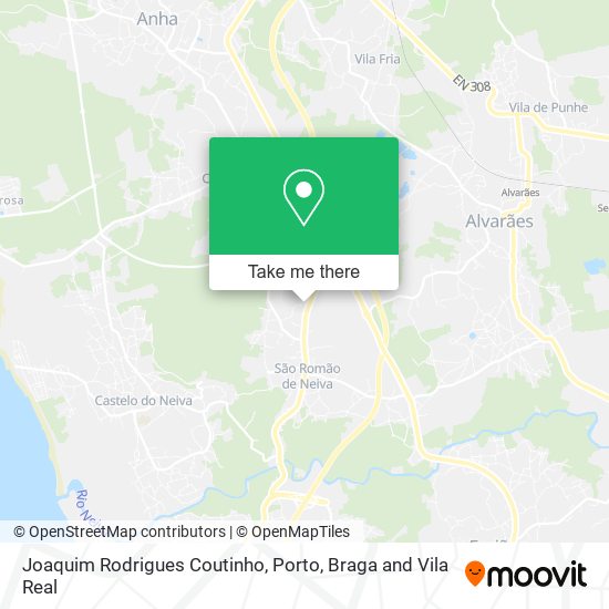 Joaquim Rodrigues Coutinho map