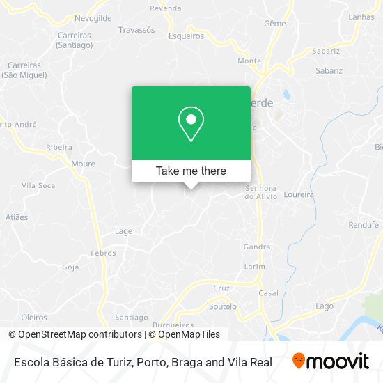 Escola Básica de Turiz map