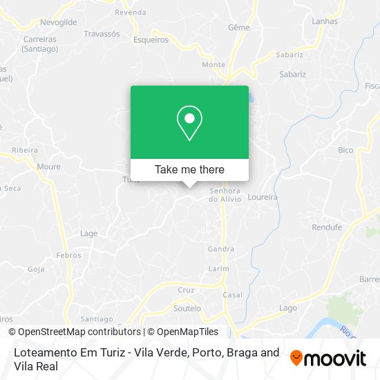 Loteamento Em Turiz - Vila Verde map
