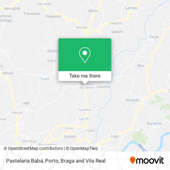 Pastelaria Babá mapa