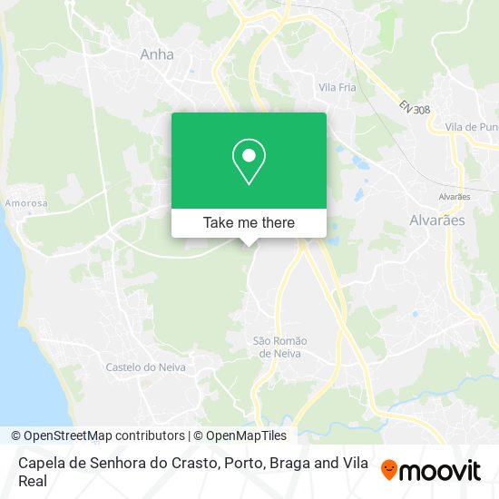 Capela de Senhora do Crasto map