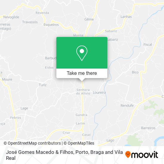 José Gomes Macedo & Filhos mapa