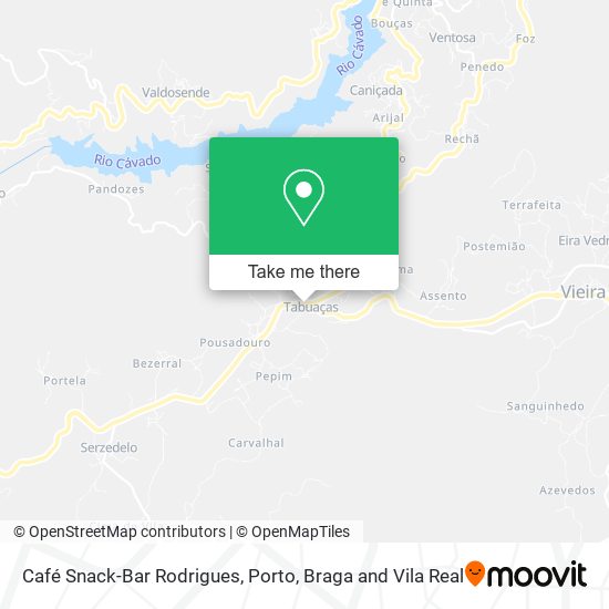 Café Snack-Bar Rodrigues mapa