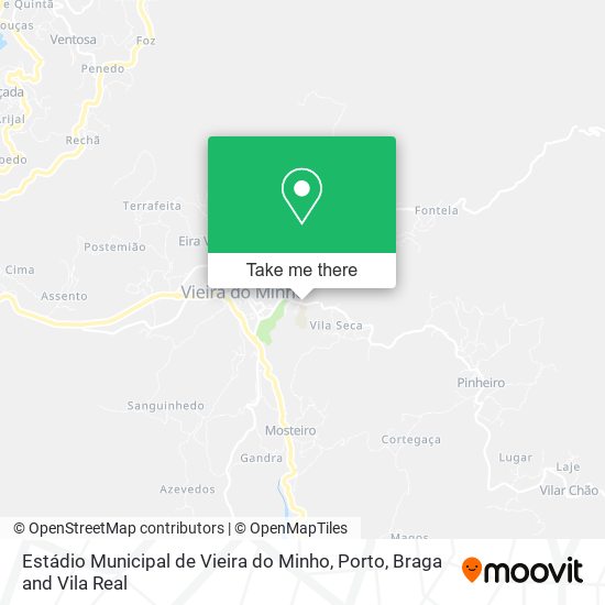 Estádio Municipal de Vieira do Minho map