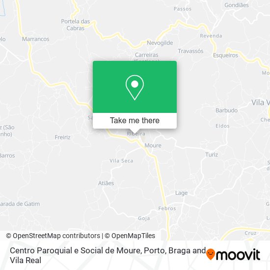 Centro Paroquial e Social de Moure mapa