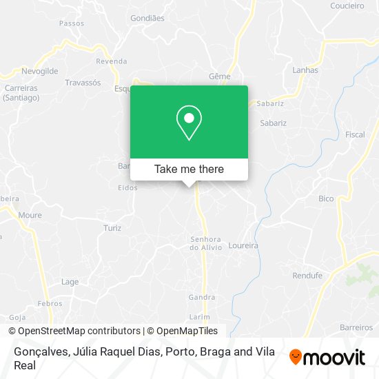 Gonçalves, Júlia Raquel Dias map