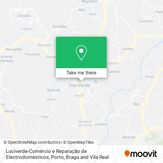Luciverde-Comércio e Reparação de Electrodomésticos map