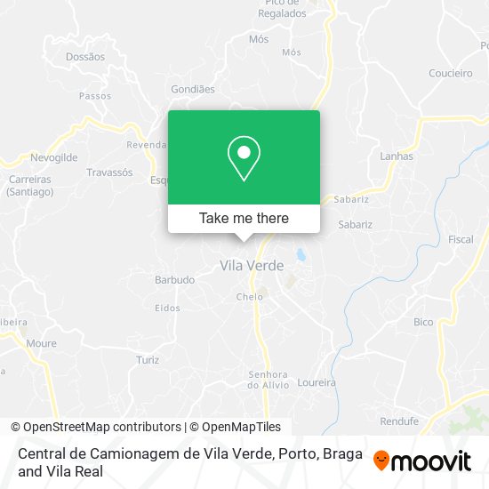 Central de Camionagem de Vila Verde map