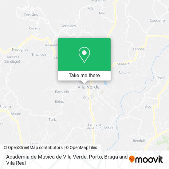 Academia de Música de Vila Verde map