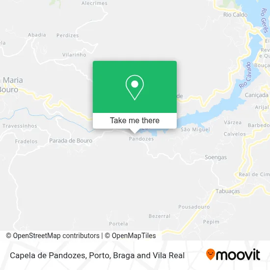 Capela de Pandozes map