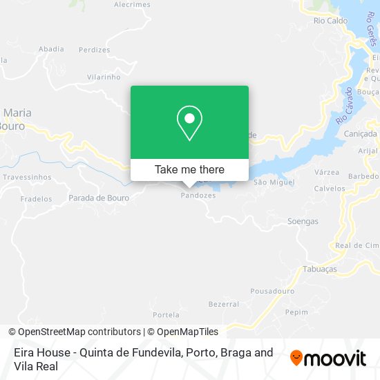 Eira House - Quinta de Fundevila map