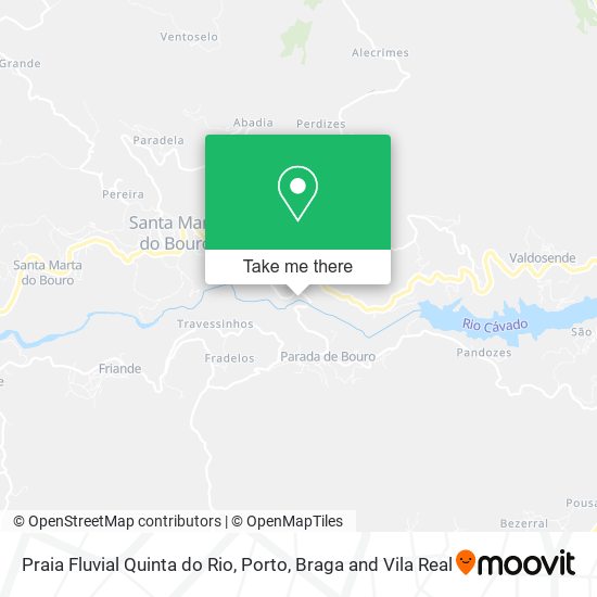 Praia Fluvial Quinta do Rio map