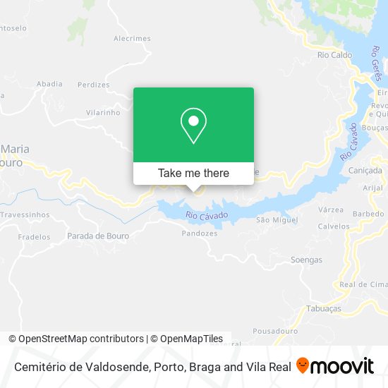 Cemitério de Valdosende map