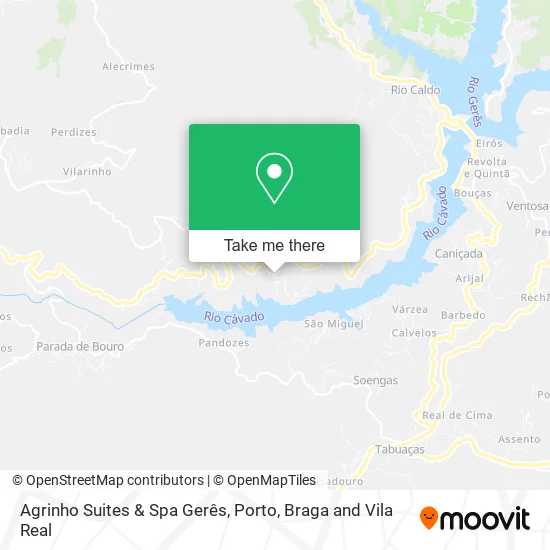 Agrinho Suites & Spa Gerês map