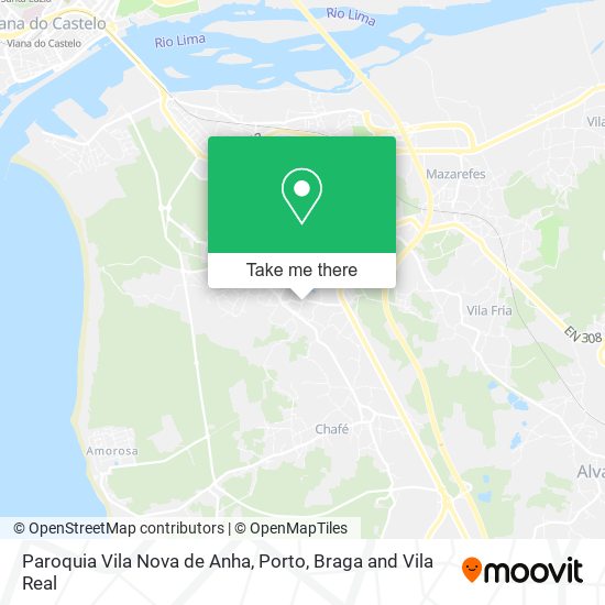 Paroquia Vila Nova de Anha map