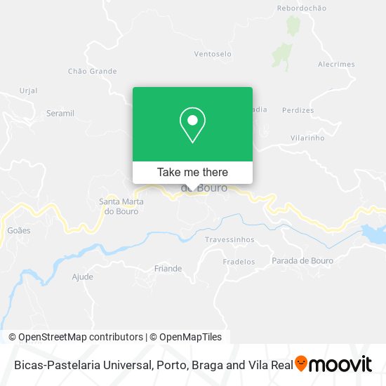 Bicas-Pastelaria Universal map