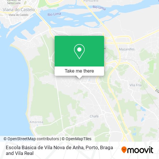 Escola Básica de Vila Nova de Anha map