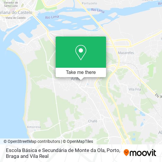 Escola Básica e Secundária de Monte da Ola map