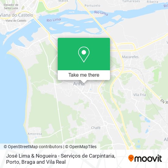 José Lima & Nogueira - Serviços de Carpintaria mapa