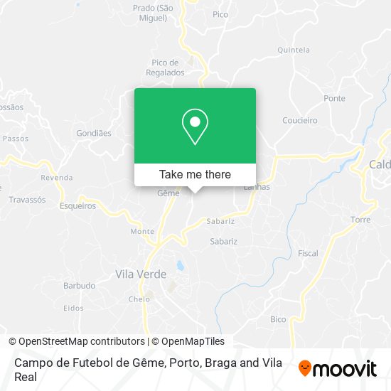 Campo de Futebol de Gême mapa