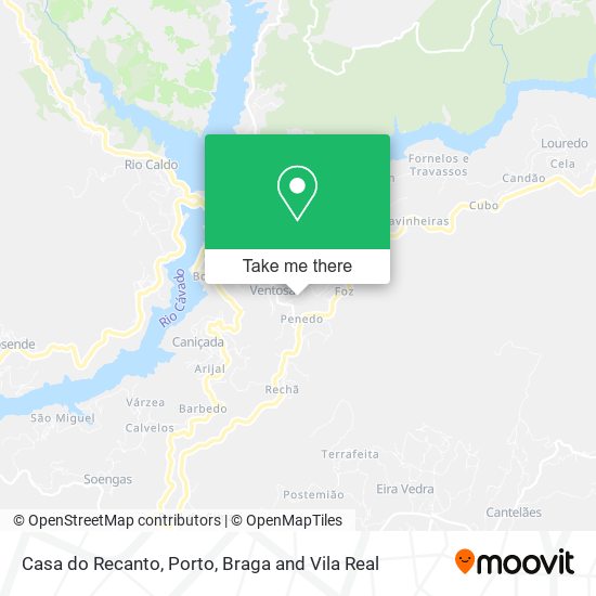 Casa do Recanto mapa