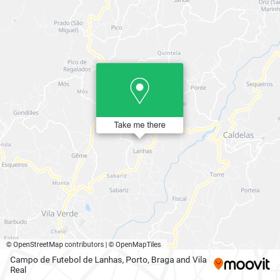 Campo de Futebol de Lanhas map