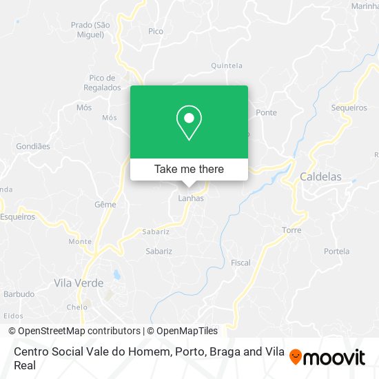 Centro Social Vale do Homem mapa