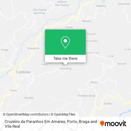 Cruzeiro de Paranhos Em Amares map