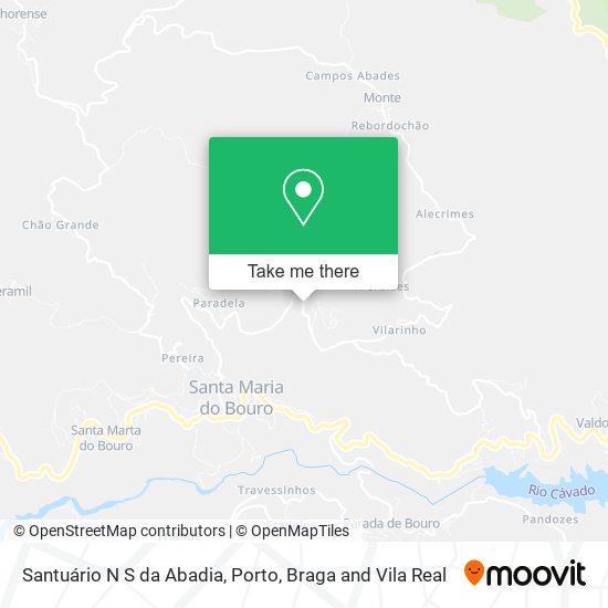 Santuário N S da Abadia mapa