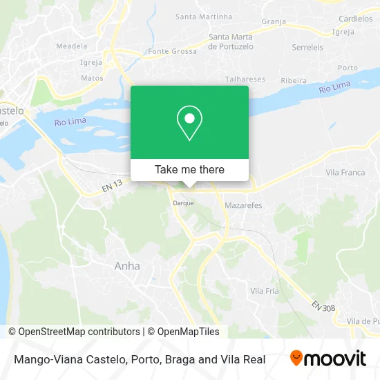 Mango-Viana Castelo map
