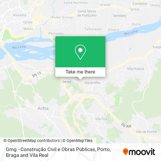 Gmg - Construção Civil e Obras Públicas map