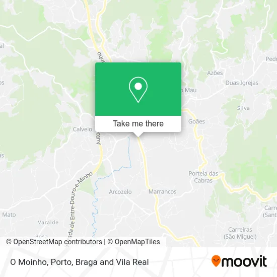 O Moinho map