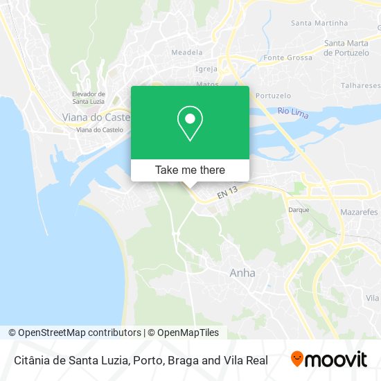 Citânia de Santa Luzia map