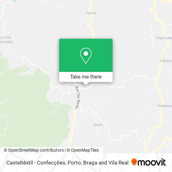 Casteltêxtil - Confecções mapa