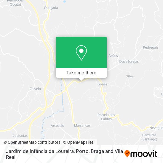 Jardim de Infância da Loureira mapa