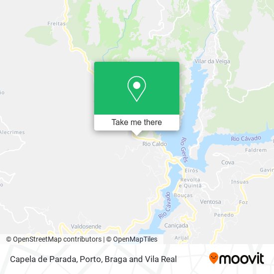 Capela de Parada mapa