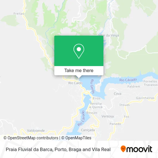 Praia Fluvial da Barca map