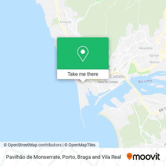 Pavilhão de Monserrate mapa