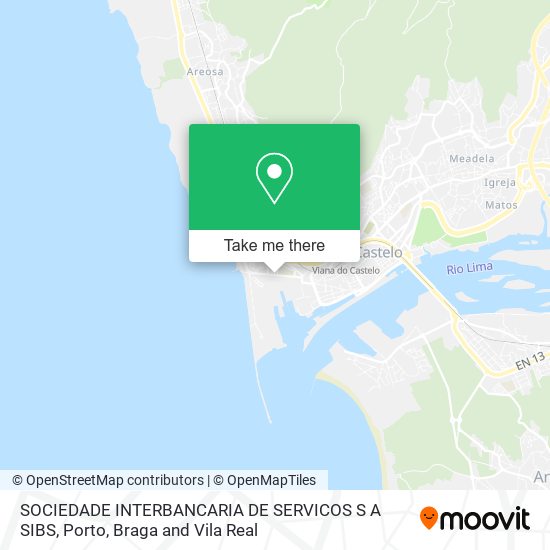 SOCIEDADE INTERBANCARIA DE SERVICOS S A SIBS map