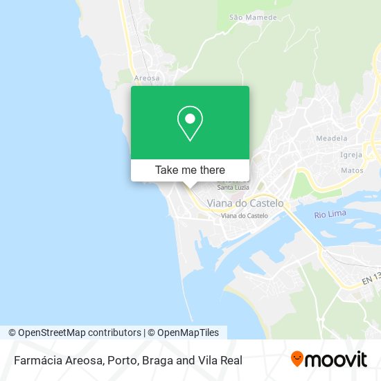 Farmácia Areosa mapa