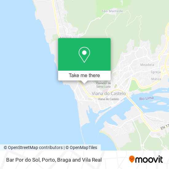 Bar Por do Sol mapa