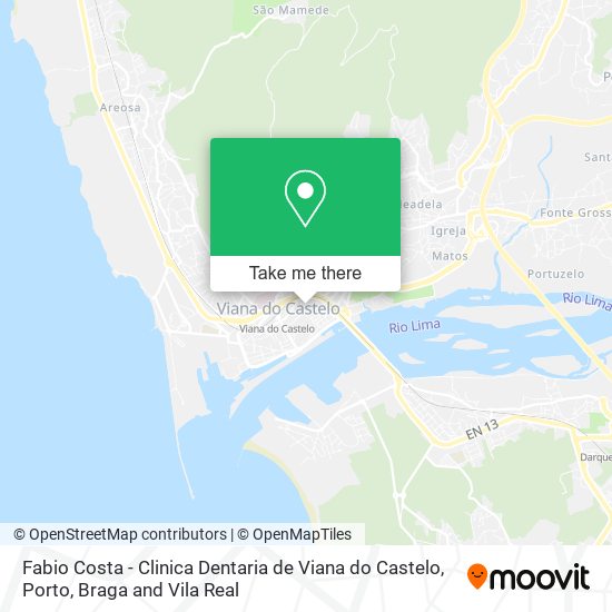 Fabio Costa - Clinica Dentaria de Viana do Castelo map