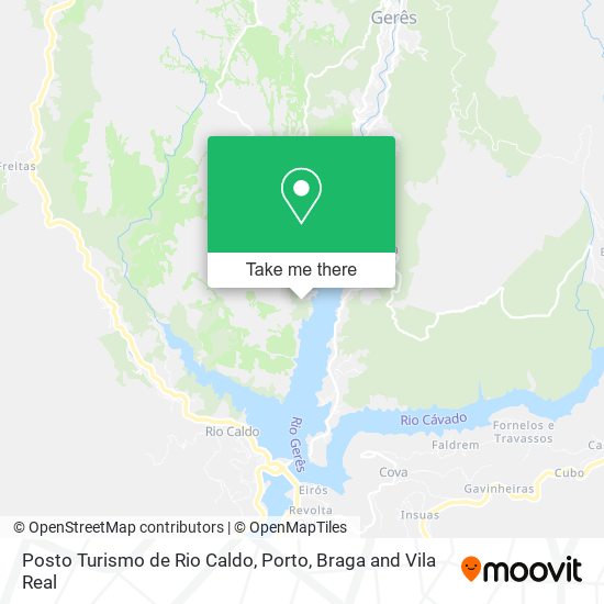 Posto Turismo de Rio Caldo map
