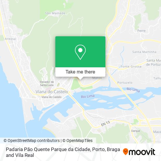 Padaria Pão Quente Parque da Cidade mapa