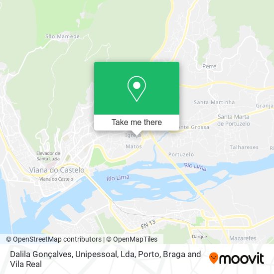 Dalila Gonçalves, Unipessoal, Lda mapa