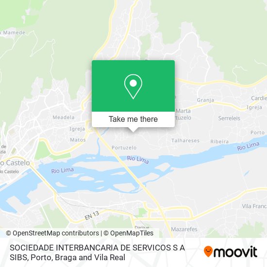 SOCIEDADE INTERBANCARIA DE SERVICOS S A SIBS mapa