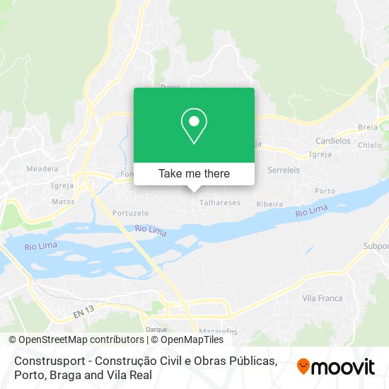 Construsport - Construção Civil e Obras Públicas mapa