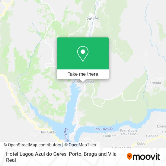 Hotel Lagoa Azul do Geres map